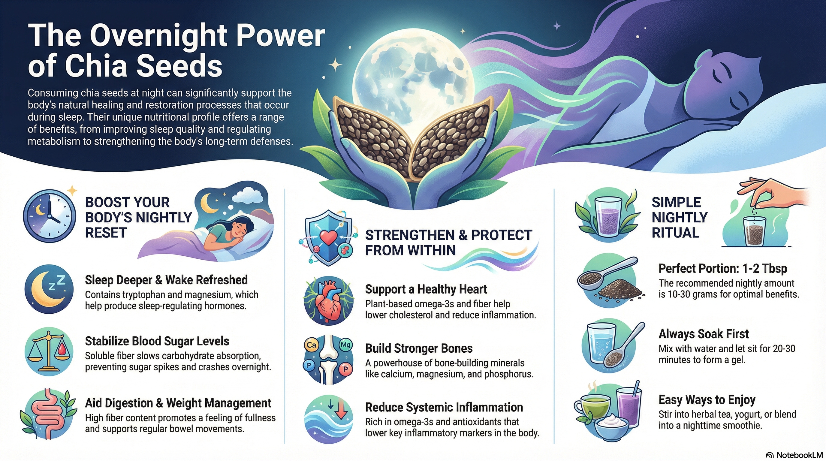 Chia Seed Benefits Infographic