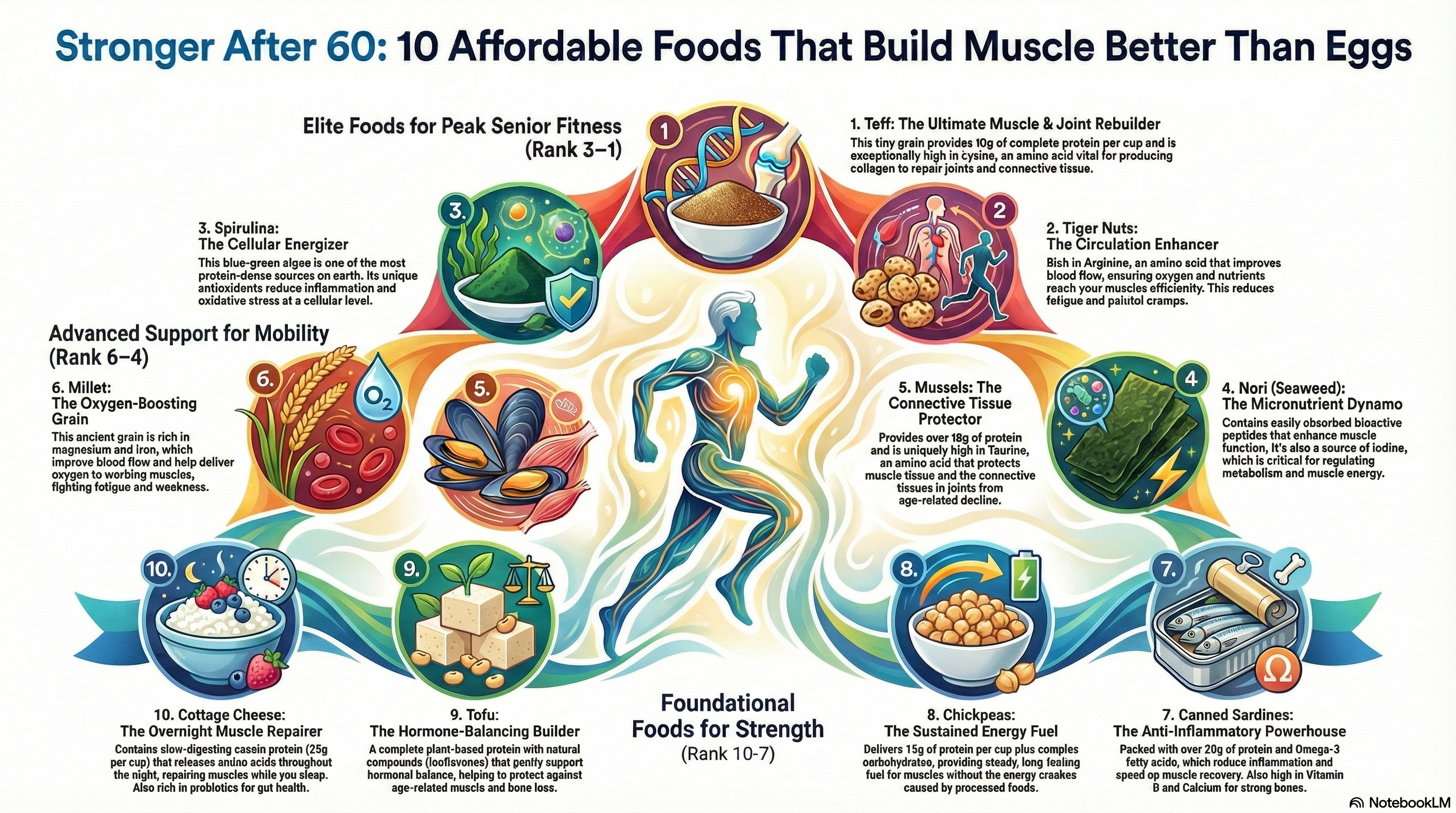 10 Foods That Build Muscle Infographic
